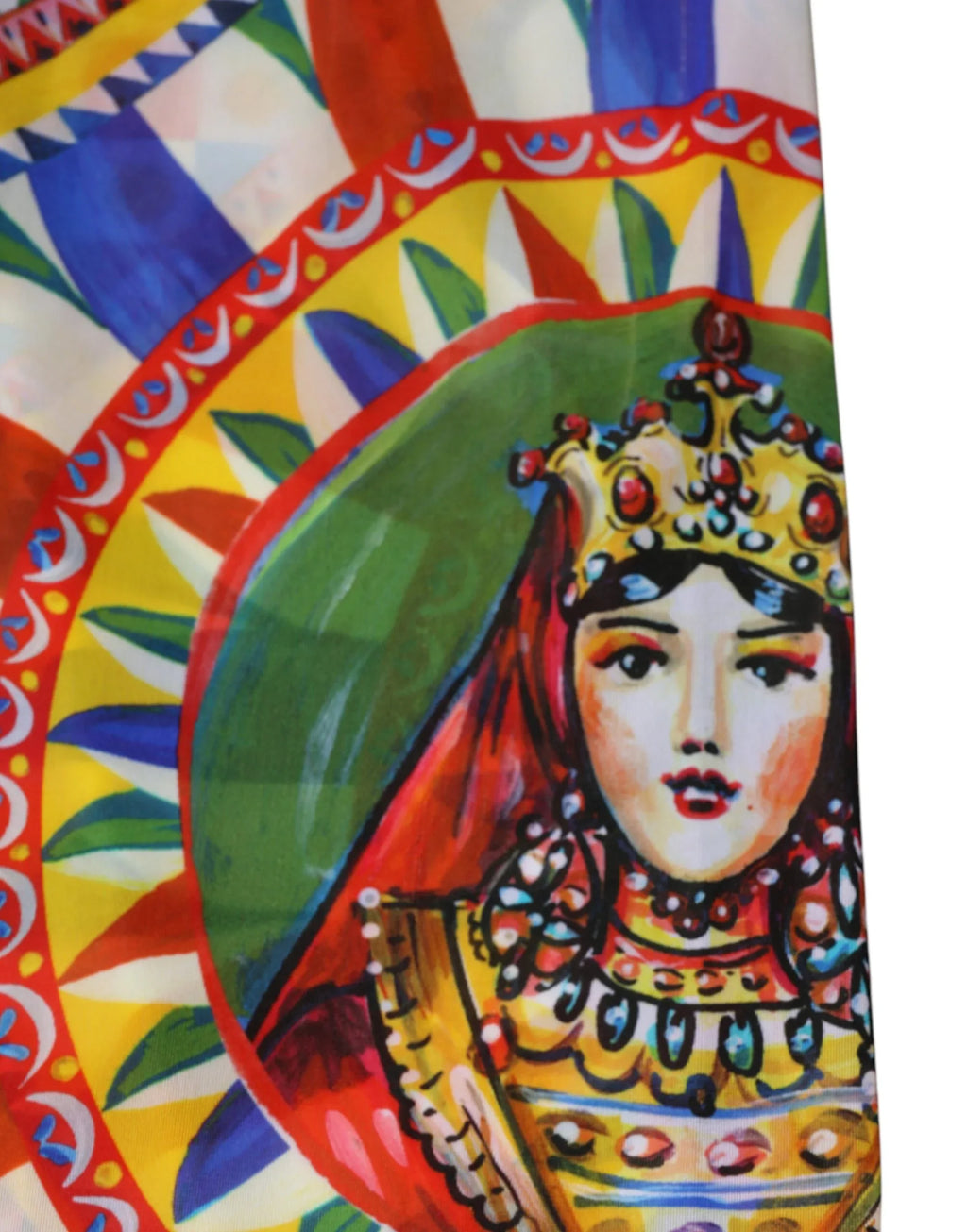 Dolce & Gabbana Multicolor Carretto Leggings High Waist Pants - Zeiniez