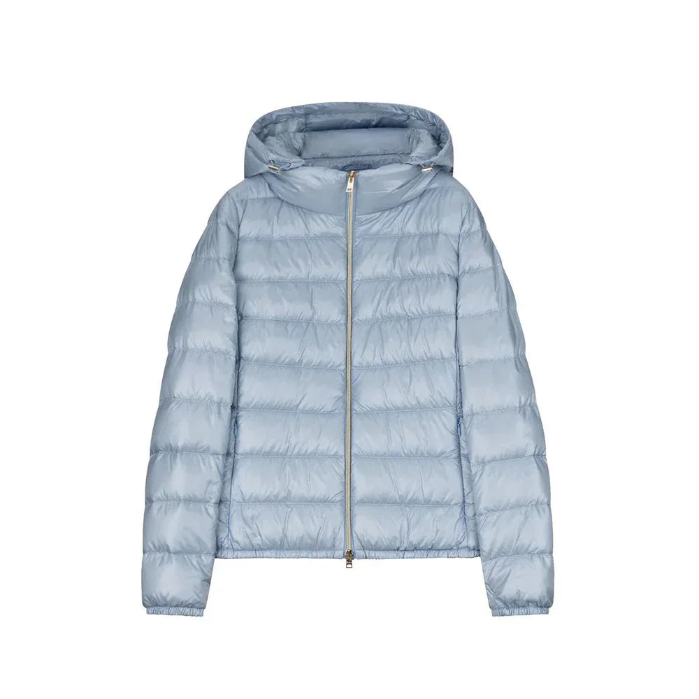 Herno Blue Polyamide Shell Jacket - Zeiniez
