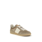 Valentino Garavani Beige Calf Leather Bos Taurus Low Top Sneakers