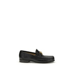 Valentino Garavani Black Calf Leather Bos Taurus Slip-On Loafers - Zeiniez
