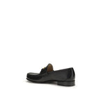 Valentino Garavani Black Calf Leather Bos Taurus Slip-On Loafers - Zeiniez