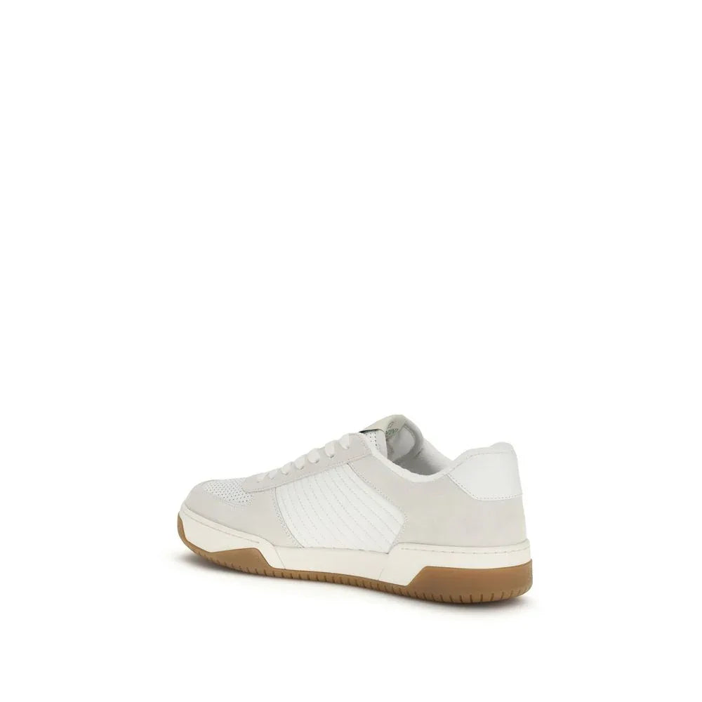 Valentino Garavani White Calf Leather Bos Taurus Athletic Sneakers - Zeiniez