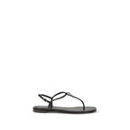 Giuseppe Zanotti Black Calf Leather Bos Taurus Sandals - Zeiniez