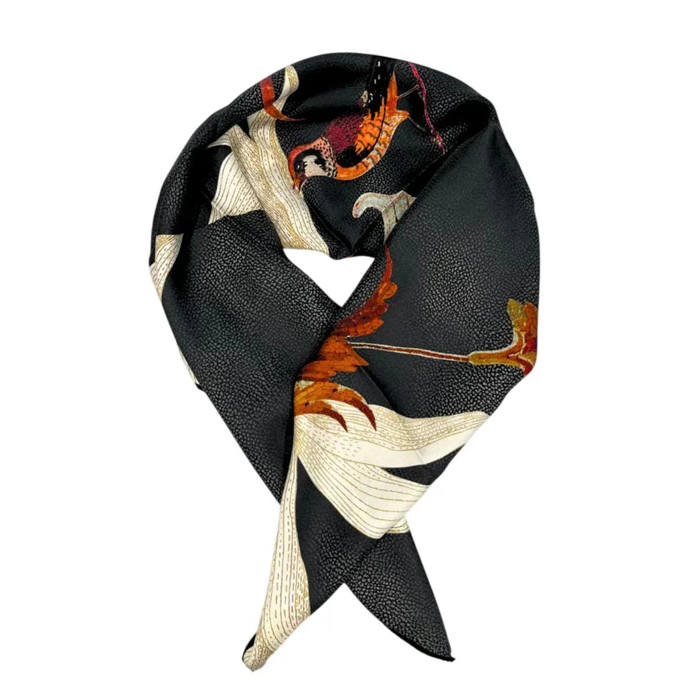 Borbonese Black Silk Women Scarf - Zeiniez