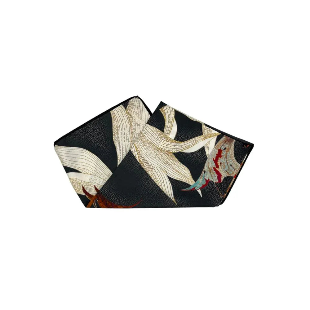 Borbonese Black Silk Women Scarf - Zeiniez