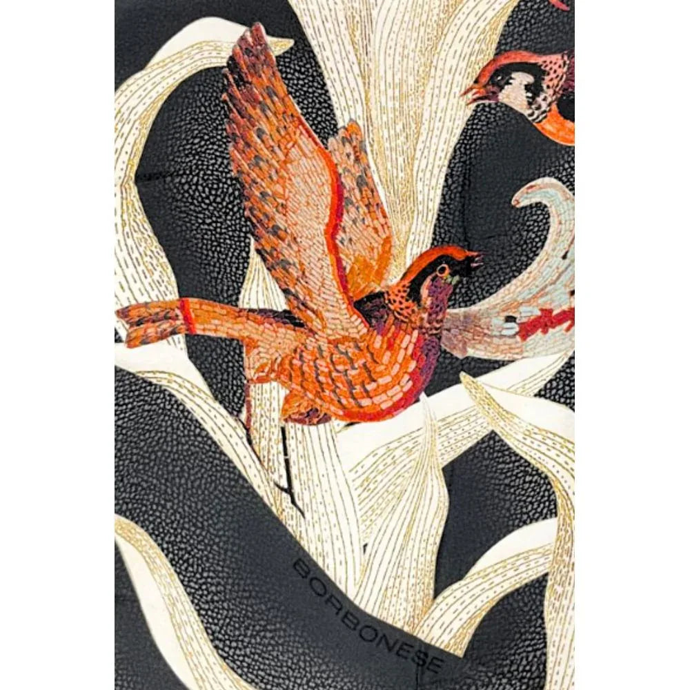 Borbonese Black Silk Women Scarf - Zeiniez