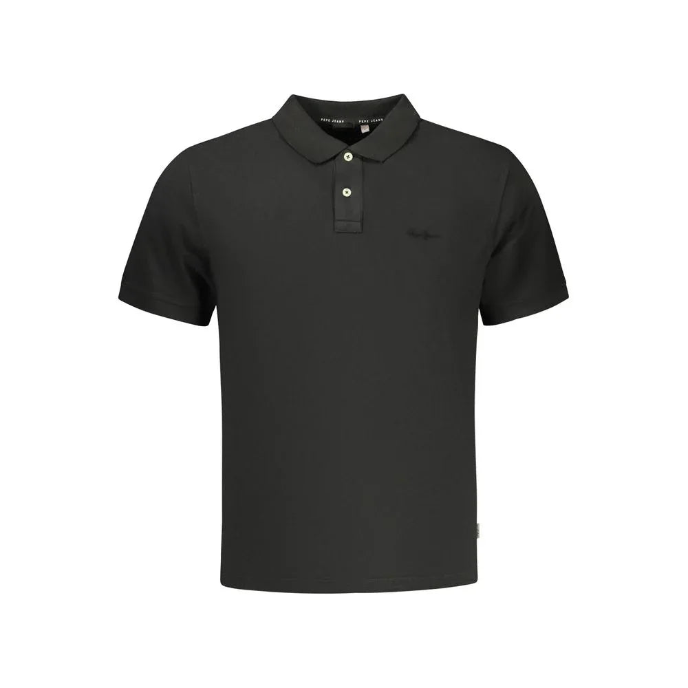 Pepe Jeans Black Cotton Men's Polo Shirt - Zeiniez