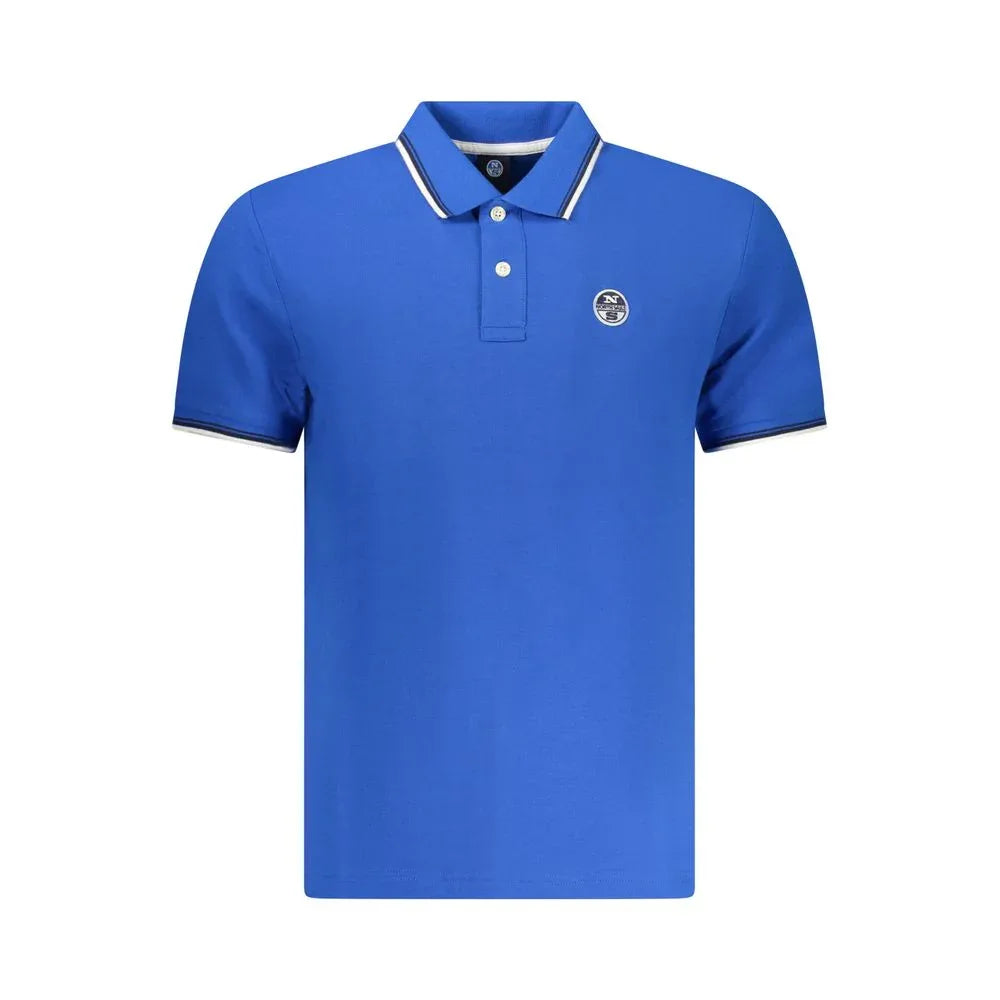 North Sails Blue Cotton Men Polo Shirt - Zeiniez