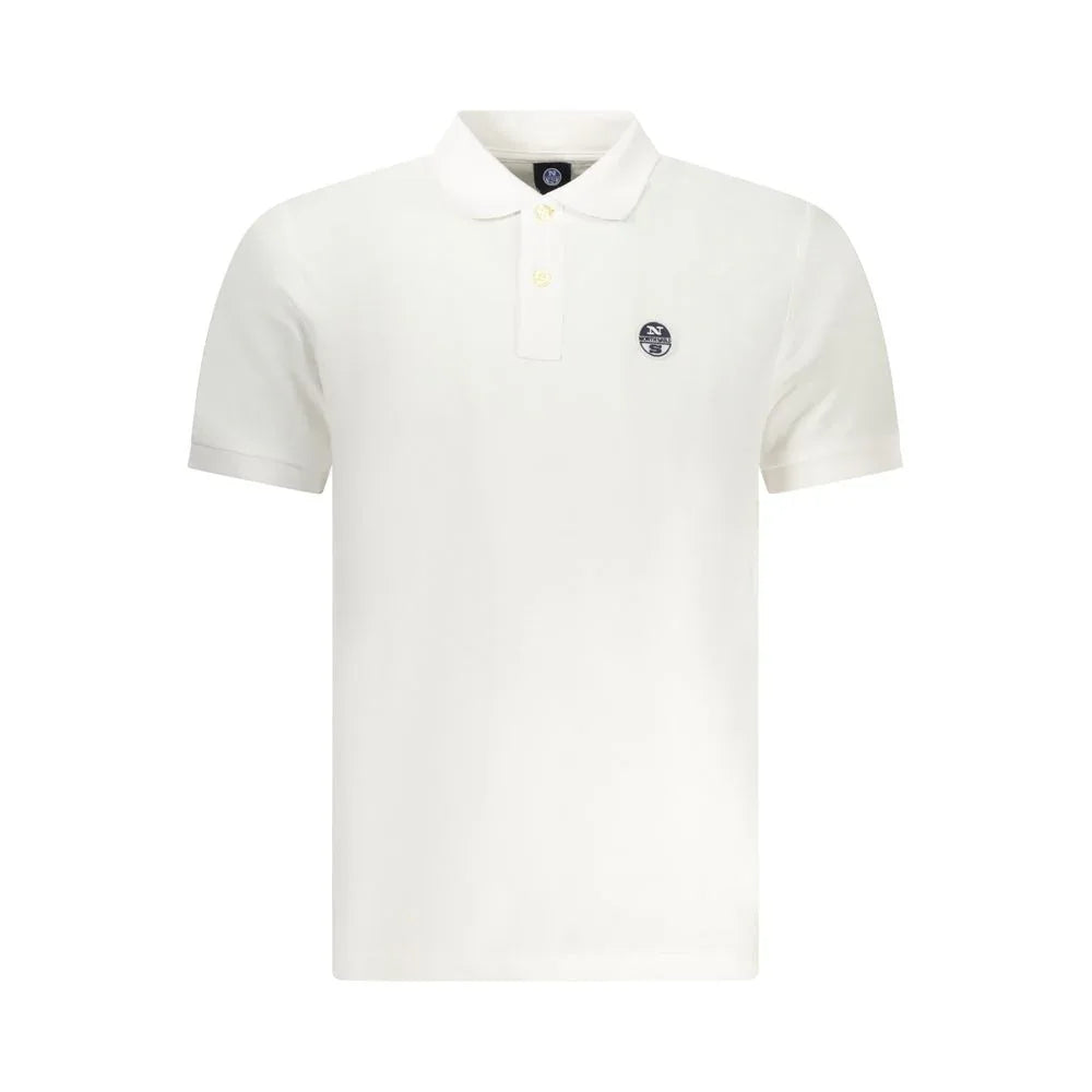 North Sails White Cotton Men's Polo Shirt - Zeiniez