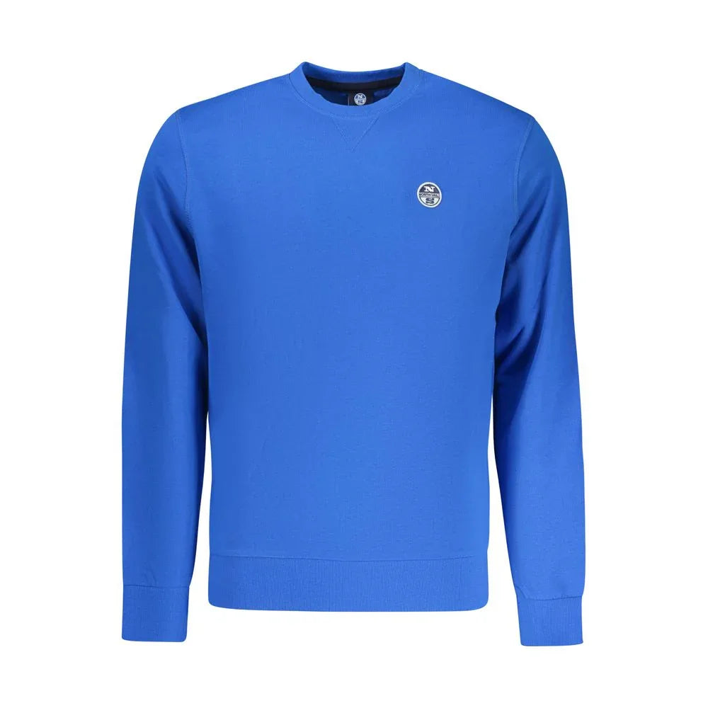 North Sails Blue Cotton Mens Sweatshirt - Zeiniez