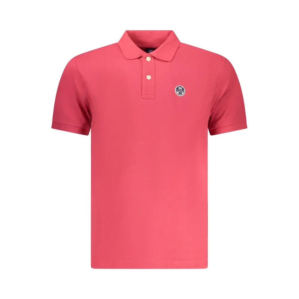 North Sails Red Cotton Men Polo Shirt - Zeiniez
