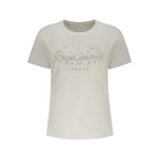 Pepe Jeans White Cotton Women T-Shirt - Zeiniez