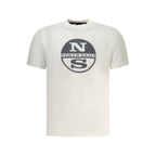 North Sails White Cotton Men T-Shirt - Zeiniez