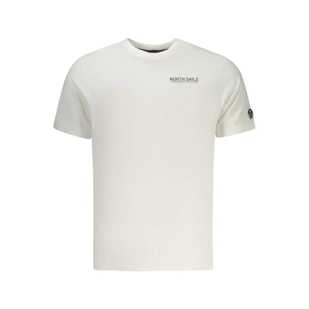 North Sails White Cotton Men T-Shirt - Zeiniez