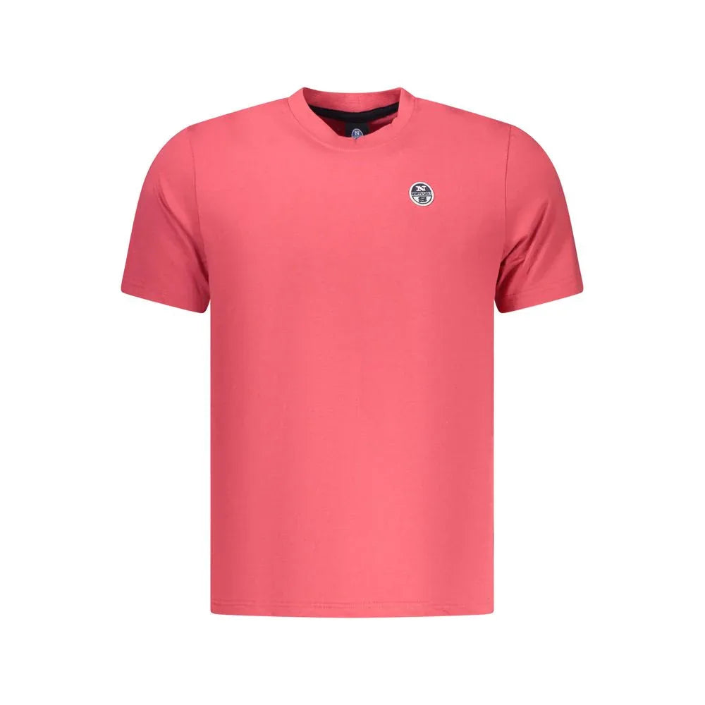 North Sails Red Cotton Men T-Shirt - Zeiniez