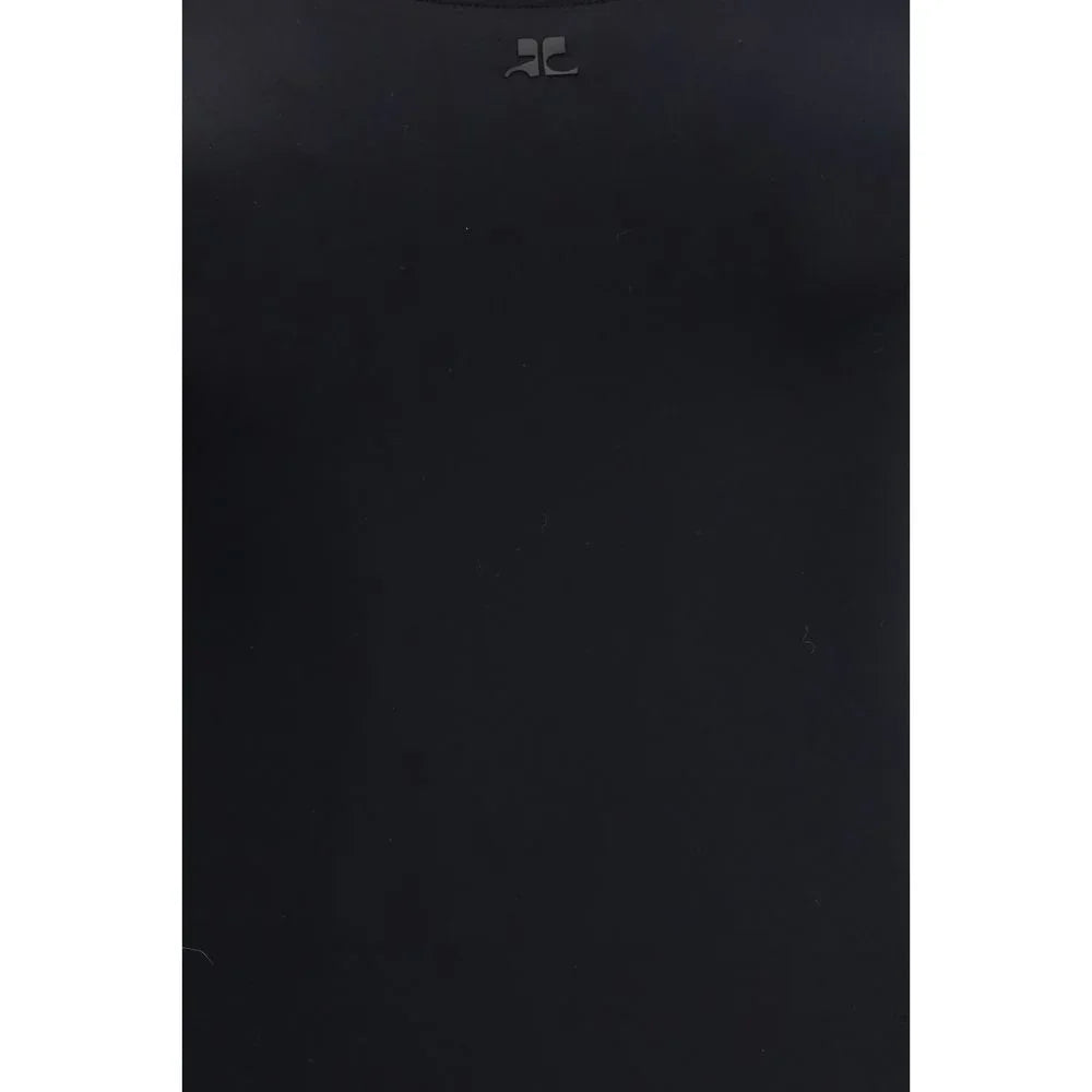Courrèges Black Elastane One-Piece Swimsuit - Zeiniez