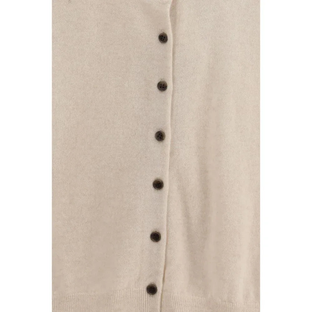 Lisa Yang Beige Cashmere Cardigan - Zeiniez