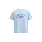 Casablanca Blue Cotton T-Shirt - Zeiniez