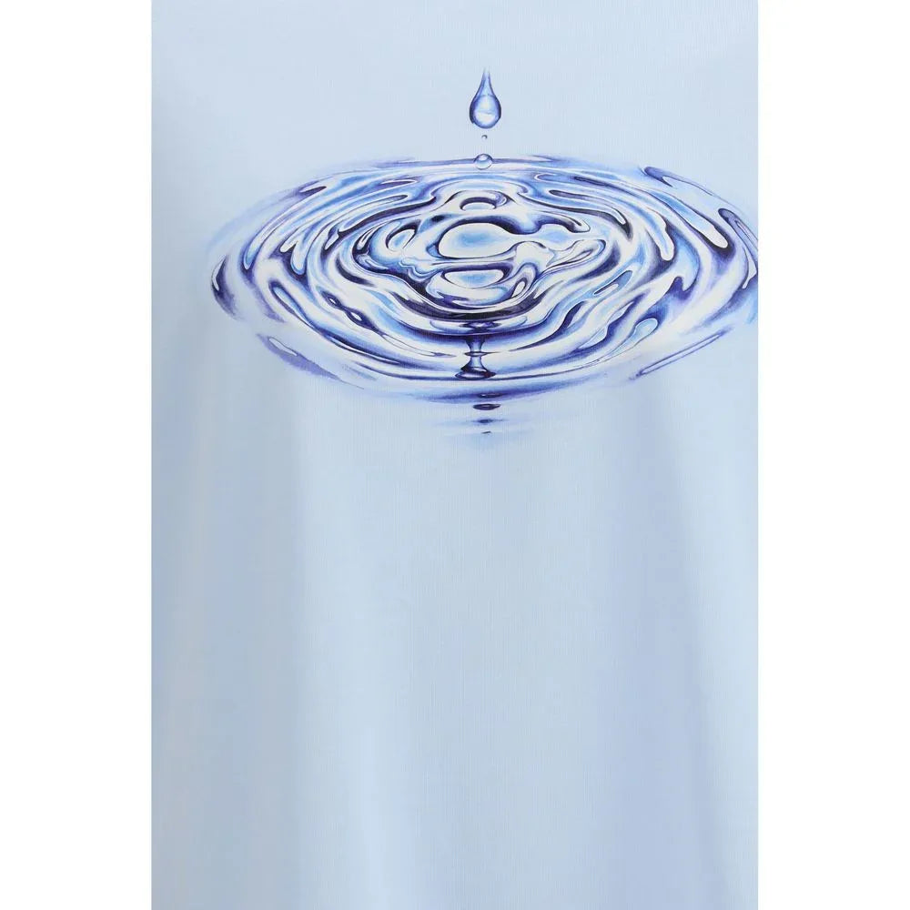 Casablanca Blue Cotton T-Shirt - Zeiniez