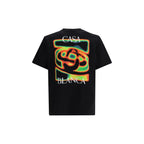 Casablanca Black Cotton T-Shirt - Zeiniez