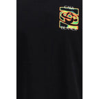 Casablanca Black Cotton T-Shirt - Zeiniez
