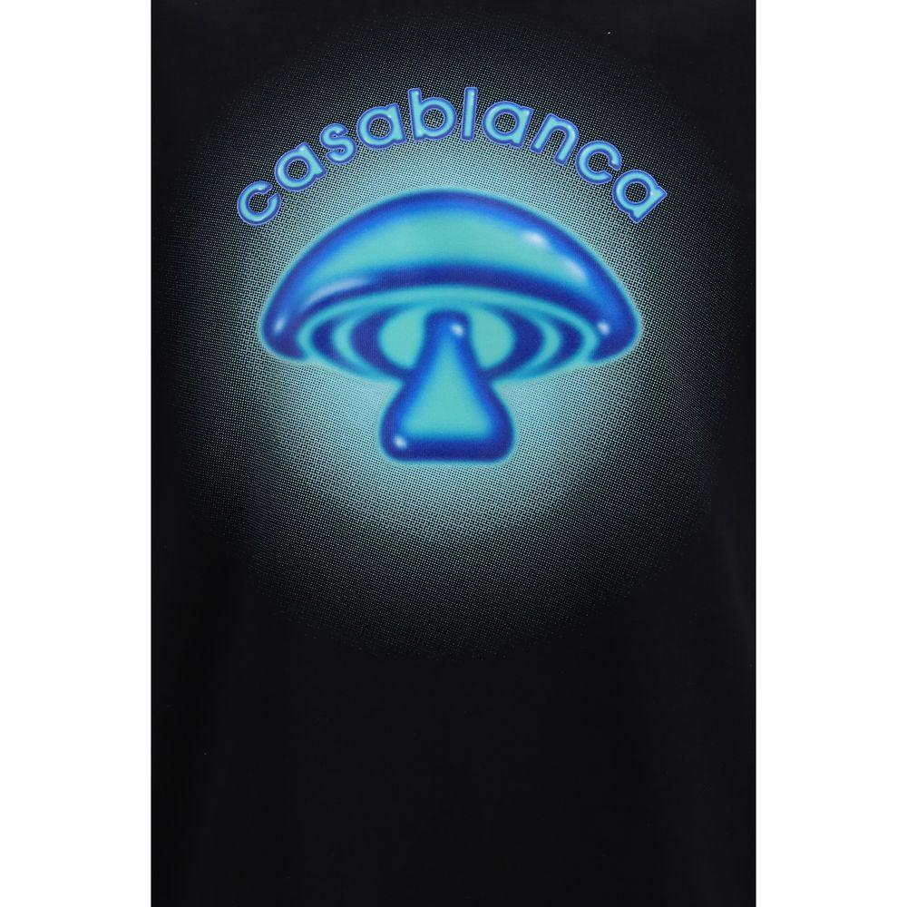 Casablanca Black Cotton T-Shirt - Zeiniez