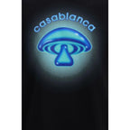 Casablanca Black Cotton T-Shirt - Zeiniez