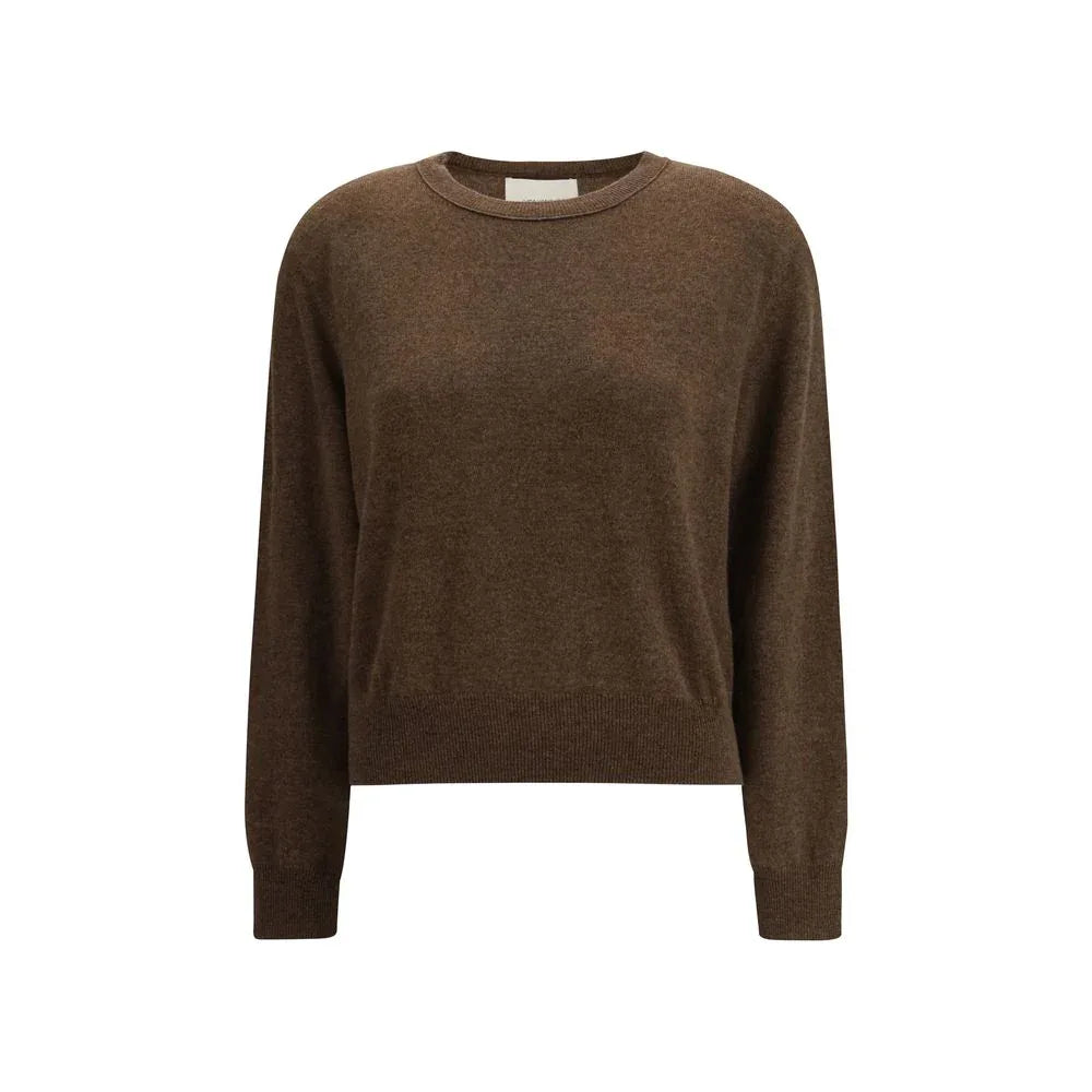 Lisa Yang Brown Fleece Wool Sweatshirt - Zeiniez