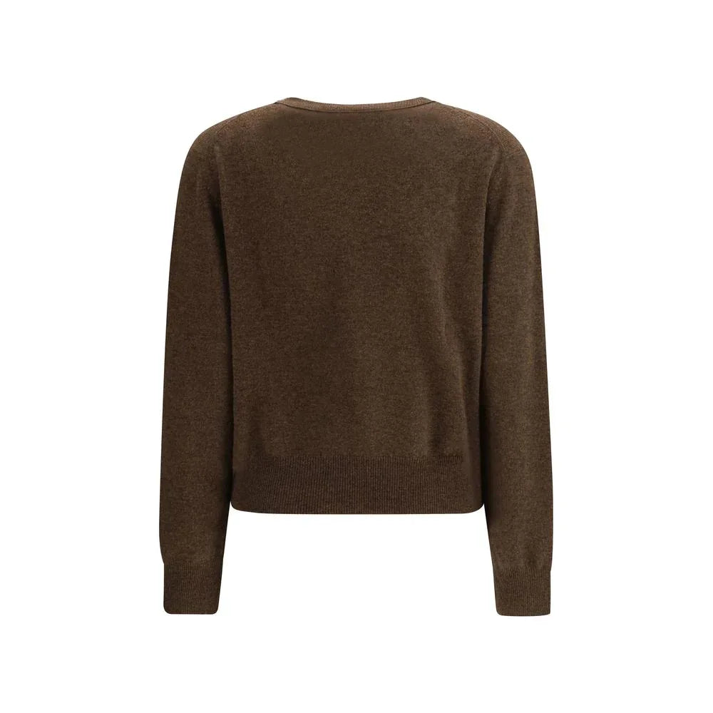 Lisa Yang Brown Fleece Wool Sweatshirt - Zeiniez