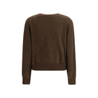 Lisa Yang Brown Fleece Wool Sweatshirt - Zeiniez