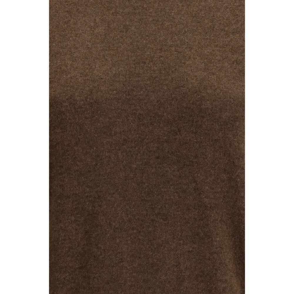 Lisa Yang Brown Fleece Wool Sweatshirt - Zeiniez