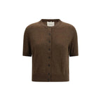 Lisa Yang Brown Cashmere Cardigan - Zeiniez