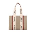 Chloé Beige Linen Tote Bag - Zeiniez