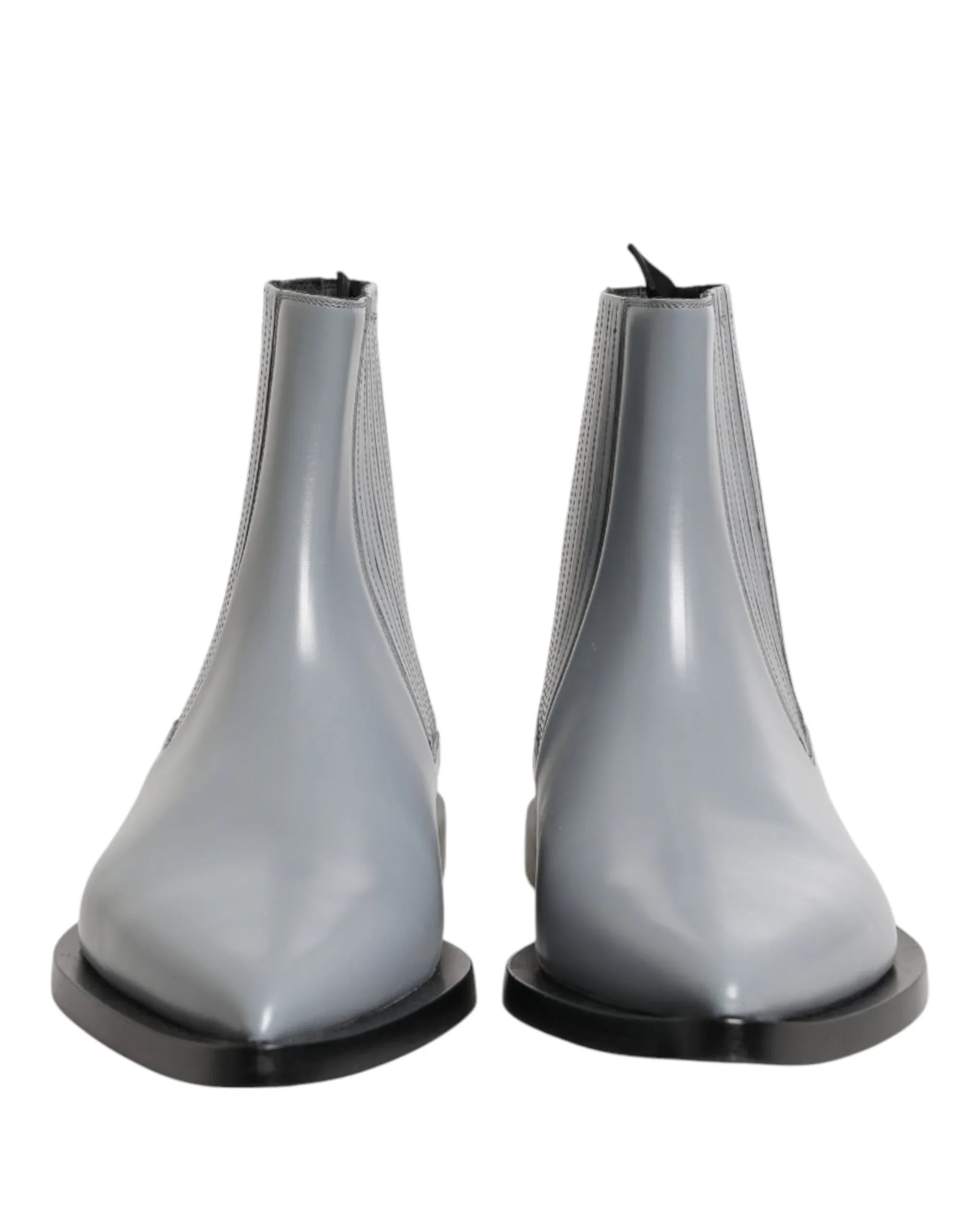 Dolce & Gabbana Light Gray Chelsea Short Ankle Boots Shoes - Zeiniez