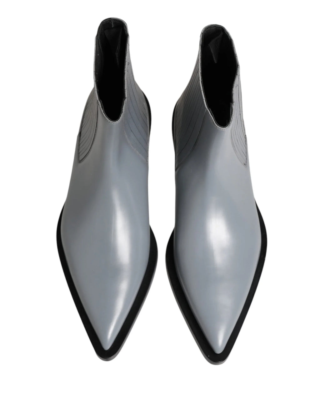 Dolce & Gabbana Light Gray Chelsea Short Ankle Boots Shoes - Zeiniez