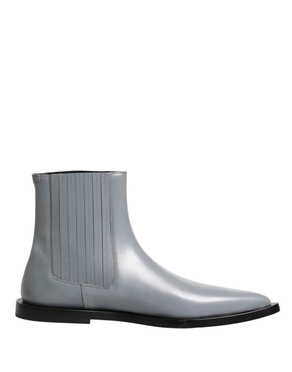 Dolce & Gabbana Light Gray Chelsea Short Ankle Boots Shoes - Zeiniez