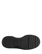 Dolce & Gabbana Black Leather DG Plaque Loafers Dress Shoes - Zeiniez