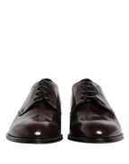 Dolce & Gabbana Black Lace Up Leather Dress Derby Men Shoes - Zeiniez