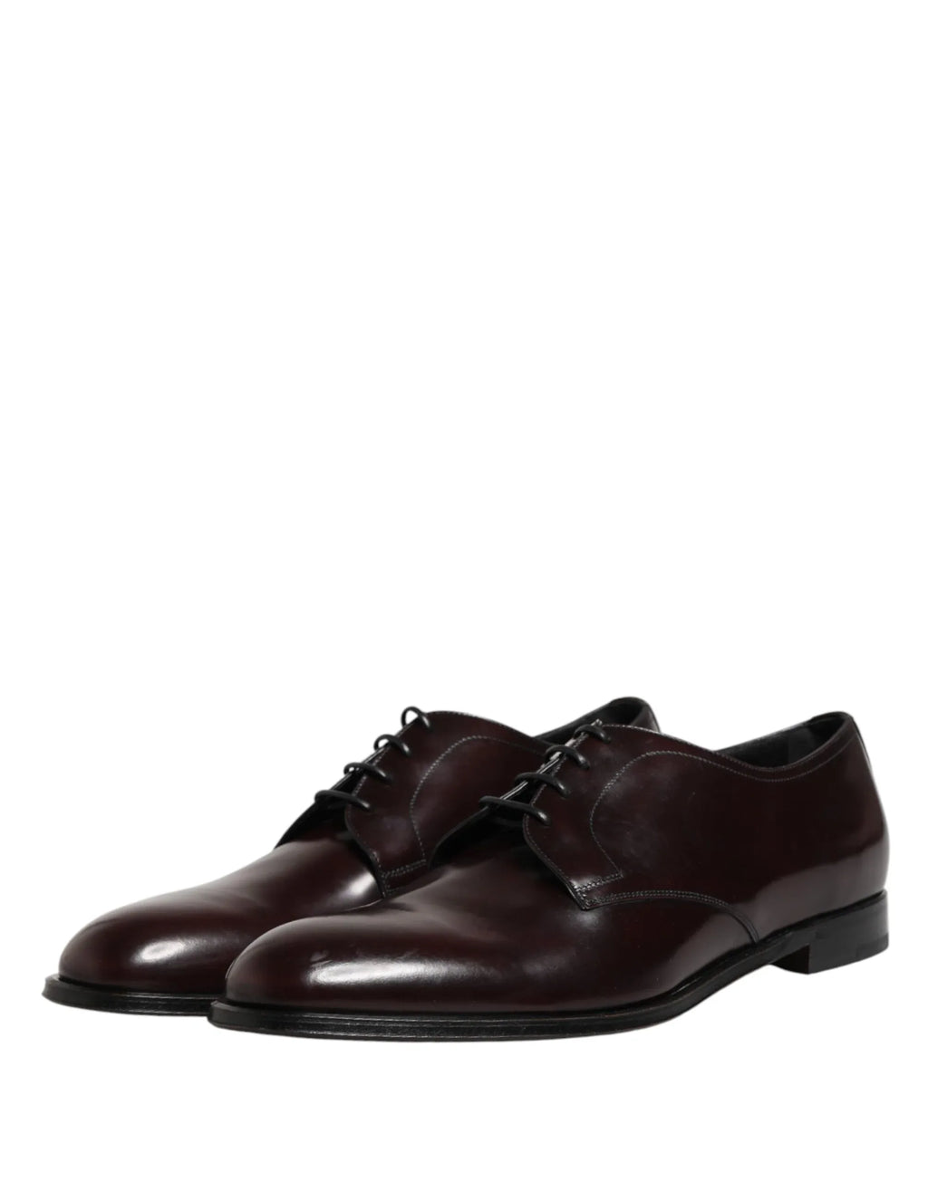 Dolce & Gabbana Black Lace Up Leather Dress Derby Men Shoes - Zeiniez