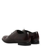 Dolce & Gabbana Black Lace Up Leather Dress Derby Men Shoes - Zeiniez