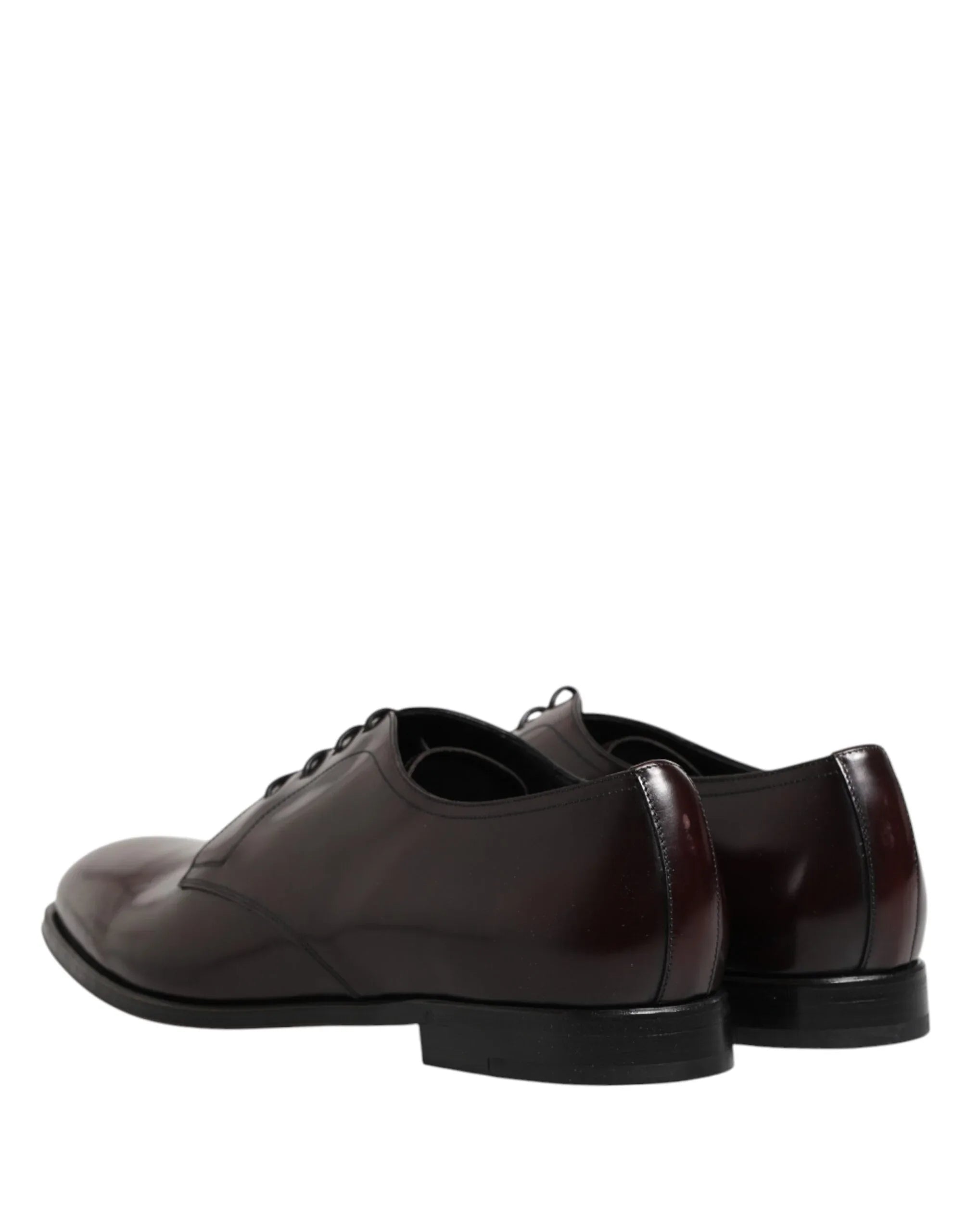 Dolce & Gabbana Black Lace Up Leather Dress Derby Men Shoes - Zeiniez