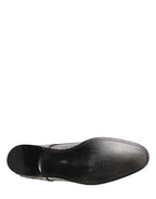 Dolce & Gabbana Silver Sequined Lace Up Men Derby Dress Shoes - Zeiniez