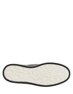 Dolce & Gabbana Black Leather Signature Figures Sneakers Shoes - Zeiniez