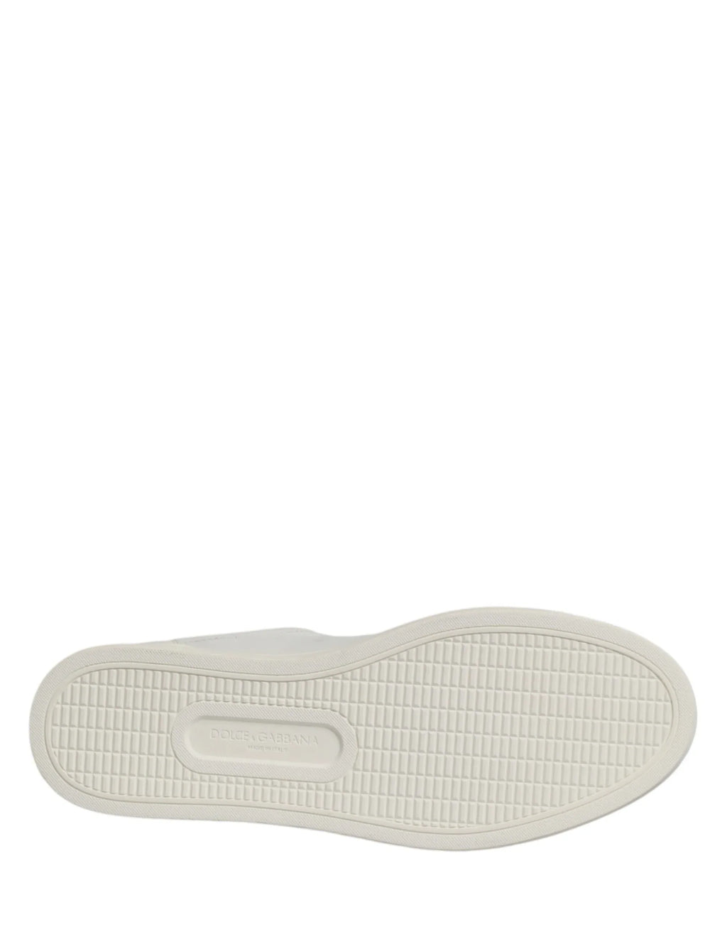 Dolce & Gabbana White Leather Sacred Heart Patch Sneakers Shoes - Zeiniez