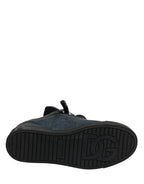 Dolce & Gabbana Multicolor Color Block Denim Low Top Sneakers Shoes - Zeiniez