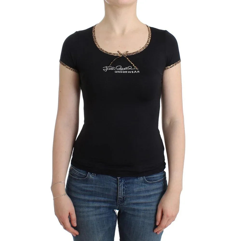 Roberto Cavalli Black Elastane Top - Zeiniez