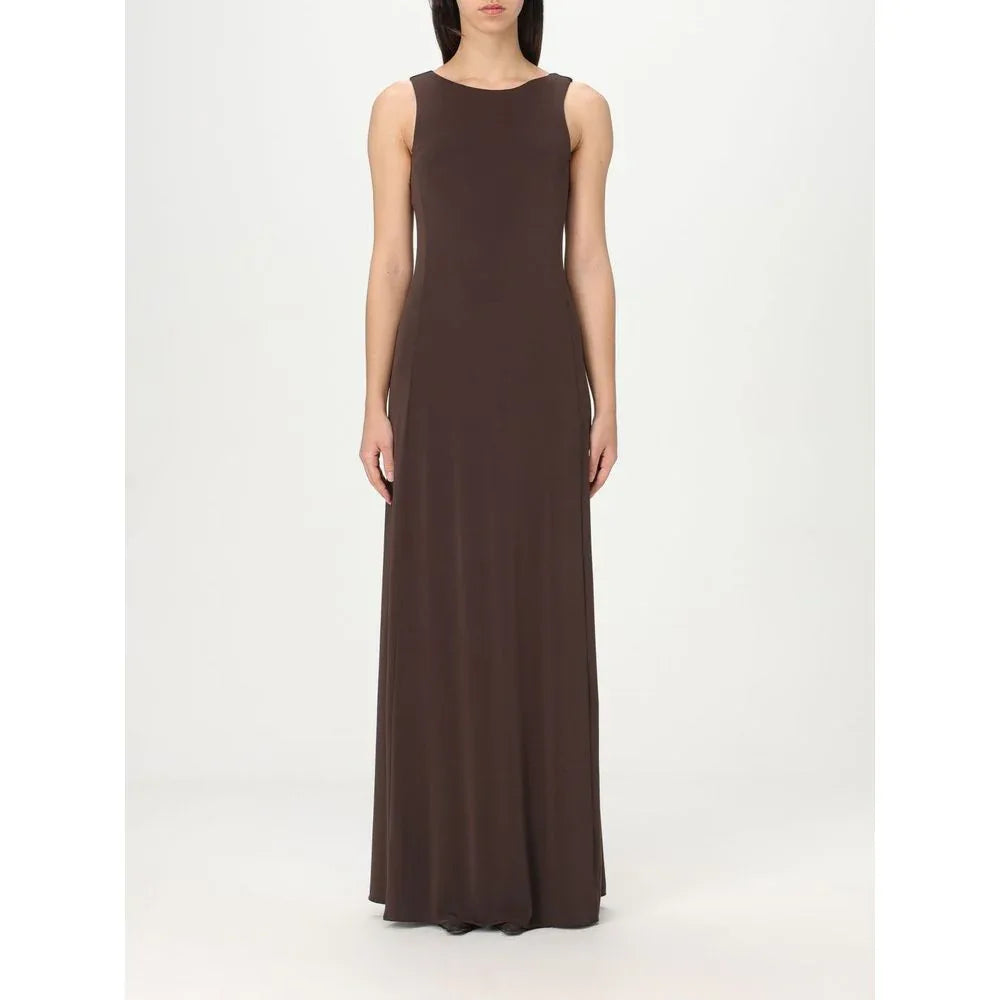 Max Mara Brown Jersey Casual Dress - Zeiniez