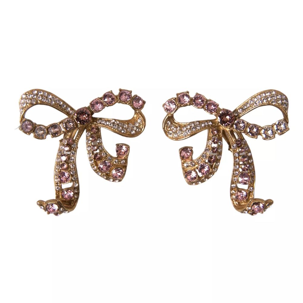 Dolce & Gabbana Gold Brass Earrings - Zeiniez