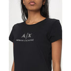 Armani Exchange Black Cotton T-Shirt - Zeiniez