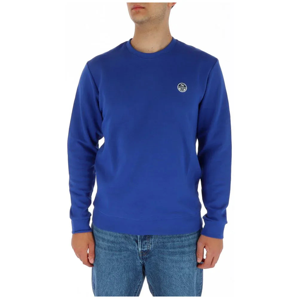 North Sails Blue Cotton Sweatshirt - Zeiniez